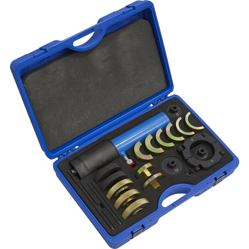 Loops Commercial Hydraulic Brush Tool - Suspension Slotted Bushes Install Kit Cylinder