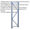 Loops Heavy Duty Metal Warehouse Racking Frame - 2000 x 600mm - Diagonal Struts 2