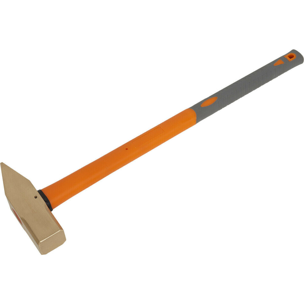 6.6lb Cross Pein Engineers Hammer - Non-Sparking - Fibre Glass Shaft - BS 876