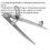 Loops 150mm Locking Wing Divider with Compass - Two Point Measurement - Adjustable 2