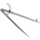 Loops 300mm Locking Wing Divider with Compass - Two Point Measurement - Adjustable 1