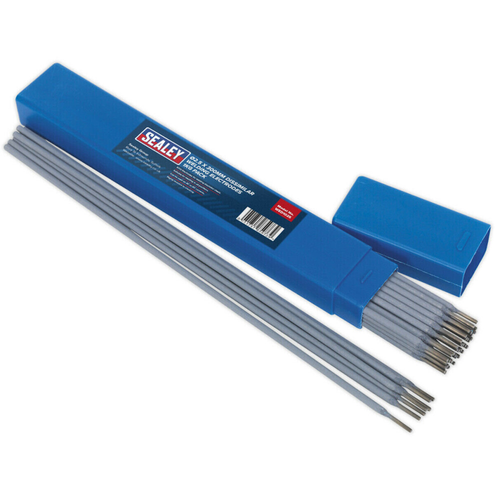 1Kg Pack - Dissimilar Steel Welding Electrodes - 2.5 X 300Mm - 70A Current 5056581947994