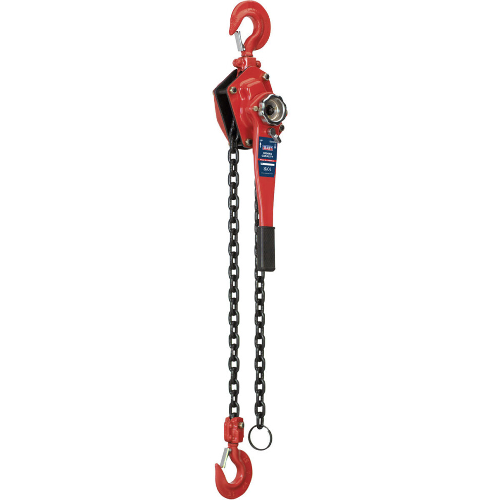 Steel Lever Hoist - 3000kg Max Capacity - Heavy Duty Brake - 1.5m Chain Length