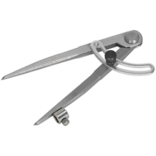 Loops 150mm Locking Wing Divider with Compass - Two Point Measurement - Adjustable 2