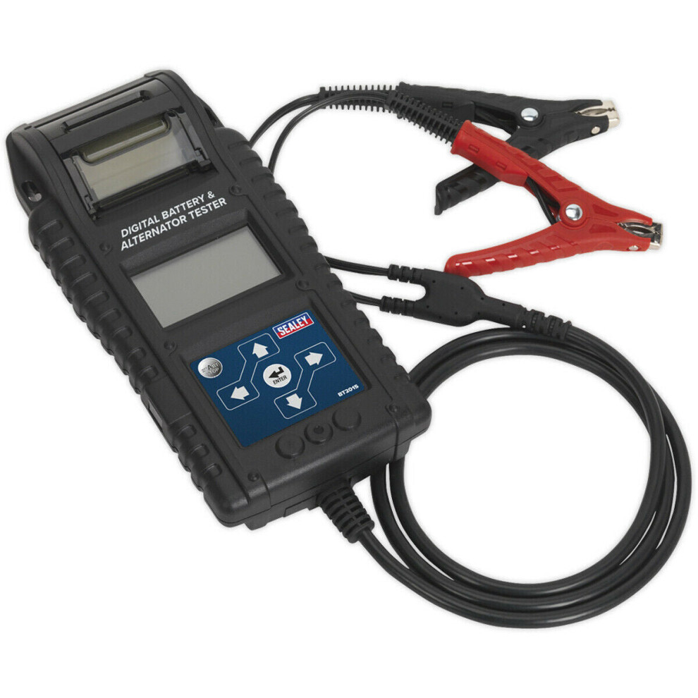 Digital Start Stop Battery & Alternator Tester - Printer - 4 Line LCD Screen