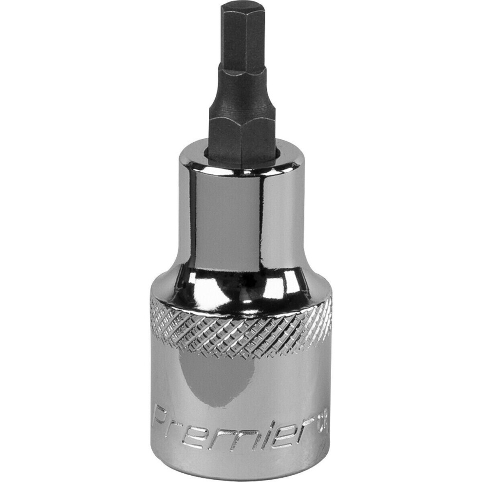 5Mm Forged Hex Socket Bit - 1/2" Square Drive - Chrome Vanadium Wrench Socket 5056581911889