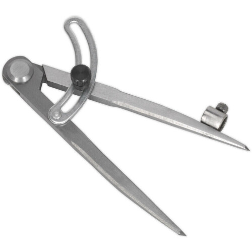 Loops 150mm Locking Wing Divider with Compass - Two Point Measurement - Adjustable
