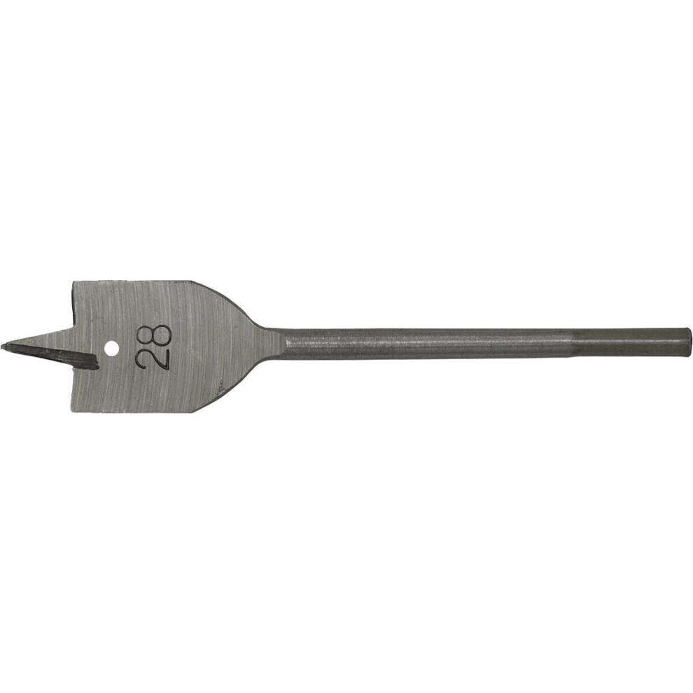 Loops 28 X 152Mm Fully Hardened Wood Drill Bit - Hex Shank - High Performance Woodwork