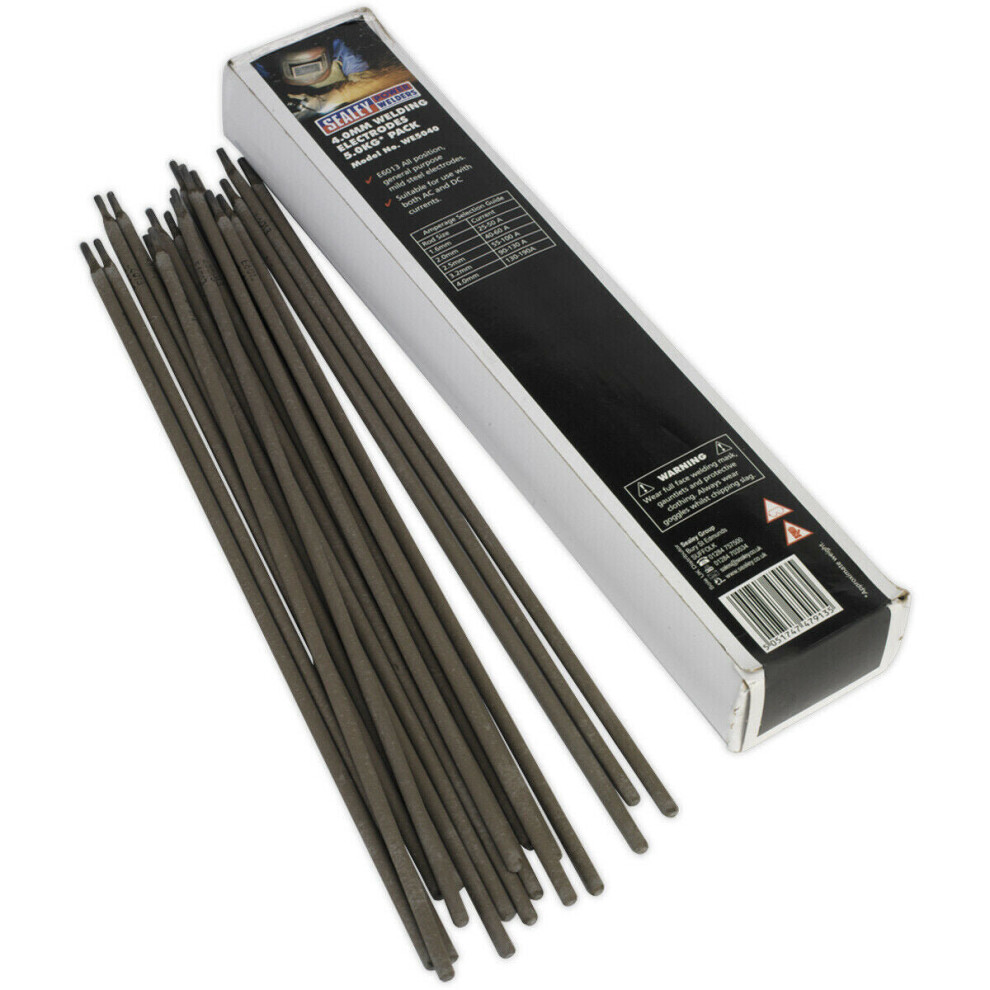 5kg PACK - Mild Steel Welding Electrodes - 4 x 350mm - 130 to 190A Currents