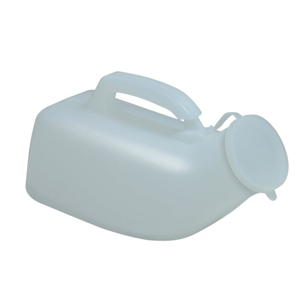 Portable Male Urinal with Carry Handle - 1 Litre Capacity - Anti Spill Lid