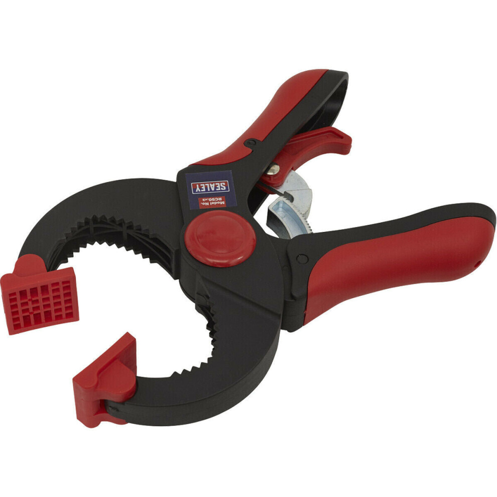 45mm Quick Ratchet Clamp - Easy Release Trigger - 45mm Jaw - Free-moving Pads