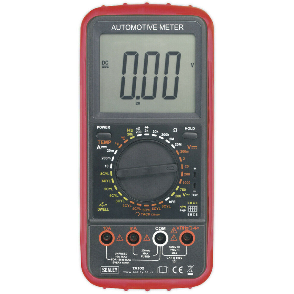 11 Function Digital Automotive Analyser - Lcd Display - Vehicle Servicing Tool 5056581931276