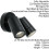 Loops IP44 Outdoor Adjustable Spotlight Matt Black Twin GU10 Dimmable Up Down light 2