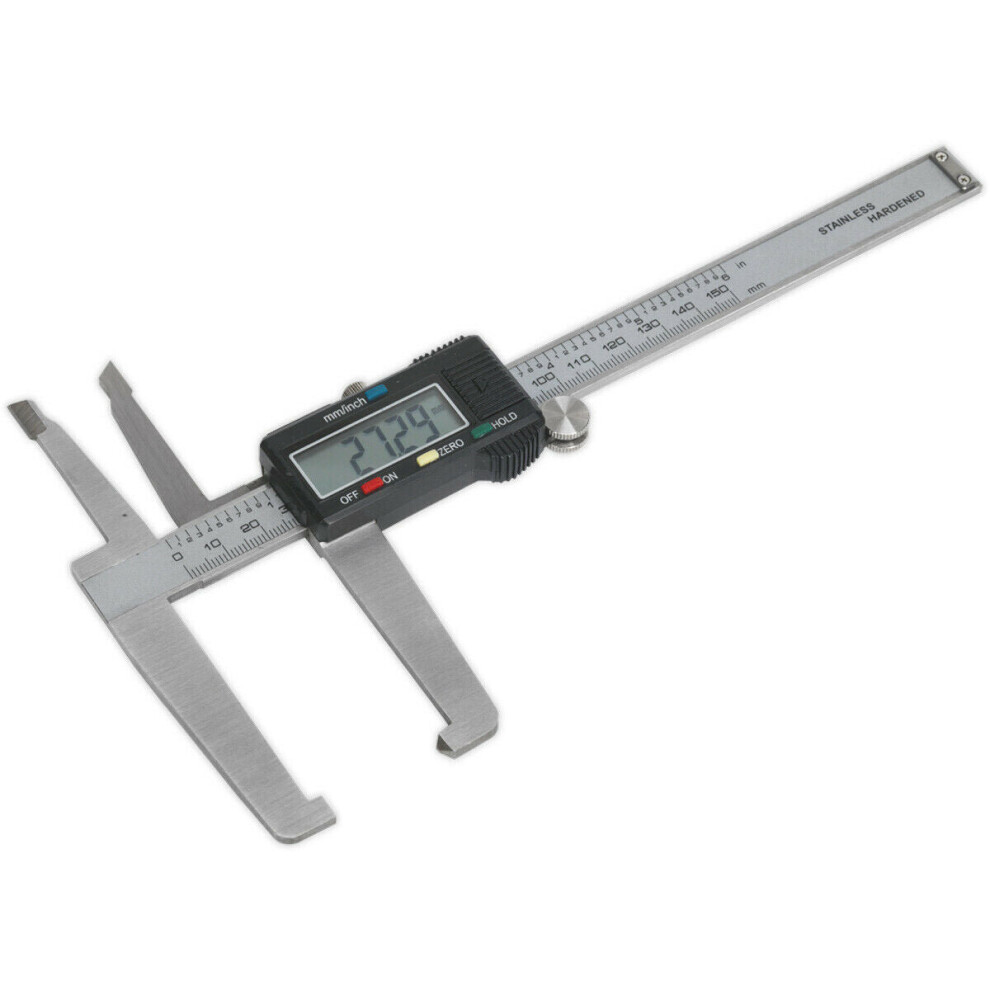 Digital Brake Disc & Drum Caliper - Lcd Display - 0Mm To 150Mm Range - Steel 5056581939098