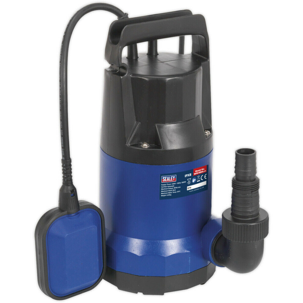 Loops Submersible Water Pump - 167L/Min - Automatic Cut-Out - 500W Motor - 230V
