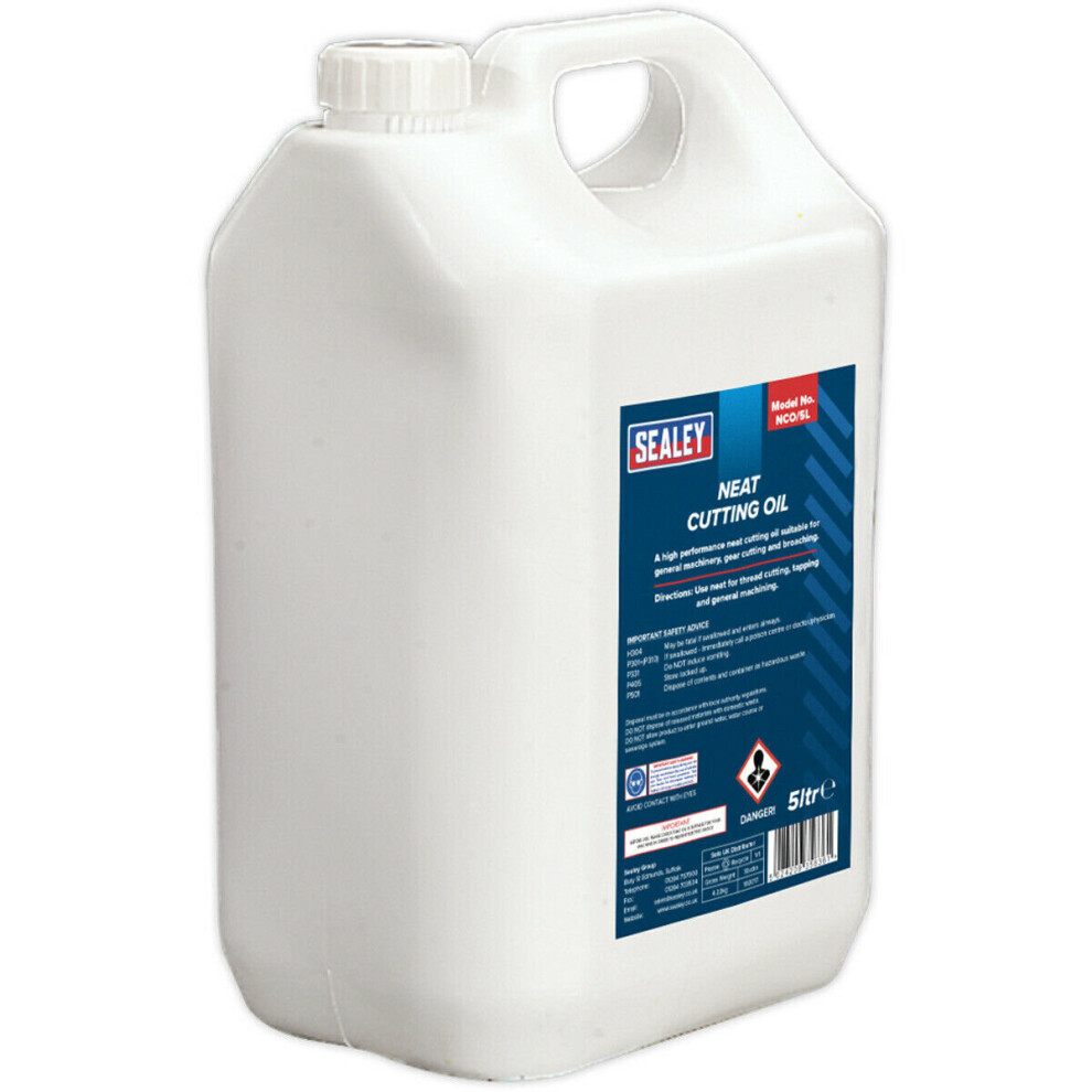 Loops 5L Neat Cutting Oil - Lubricating & Cooling Fluid - Suits Drill Bits & Blades