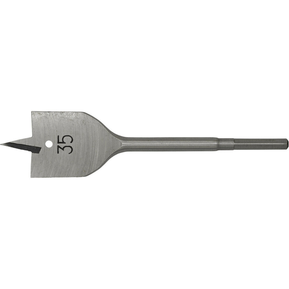35 X 152Mm Fully Hardened Wood Drill Bit - Hex Shank - High Performance Woodwork 5056524277652