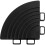 Loops 4 PACK Heavy Duty Floor Tile - PP Plastic - 60 x 60mm - Black Corner Piece 3