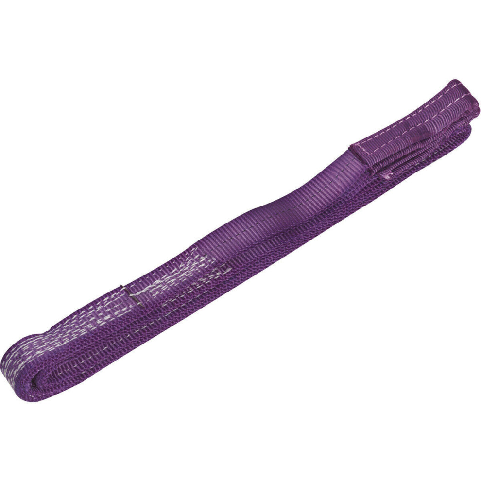 Loops 2 Metre Load Sling - 1 Tonne Capacity - High Strength Polyester - Lifting Strap