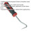 Loops Curved Rubber Hook Tool - Comfort Grip Handle - Windscreen Replacement Tool 2