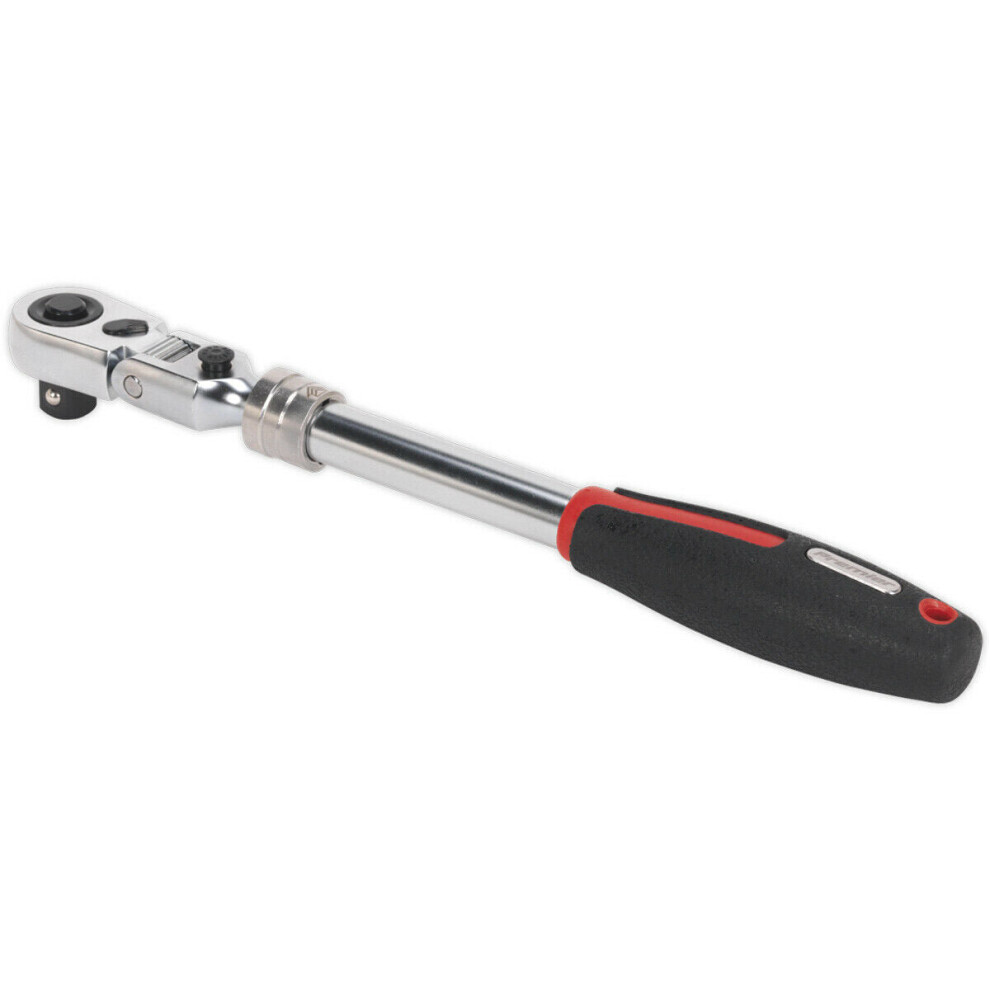 Extendable Ratchet Wrench - 1/2" Sq Drive - Locking Flexi-Head - 72-Tooth Action 5056524254530