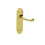 Loops PAIR Victorian Upturned Handle on Latch Backplate 170 x 42mm Polished Brass 4