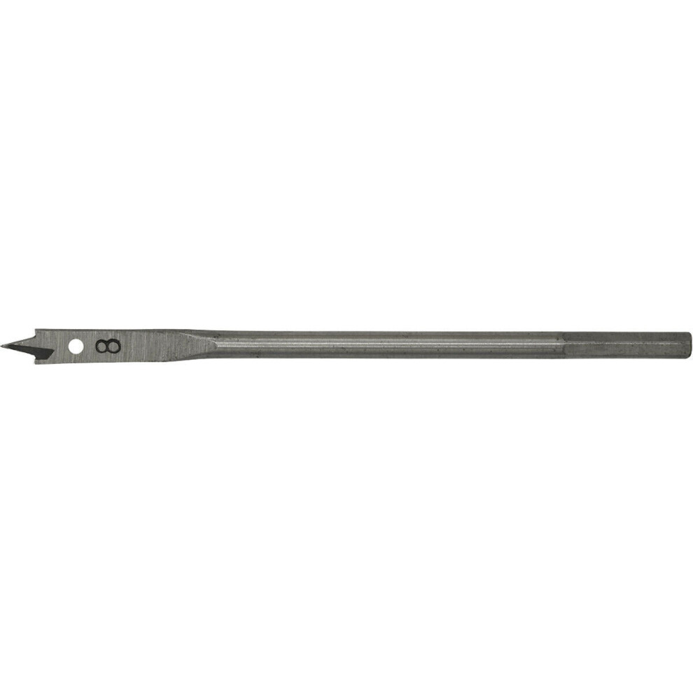 Loops 8 X 152Mm Fully Hardened Wood Drill Bit - Hex Shank - High Performance Woodwork