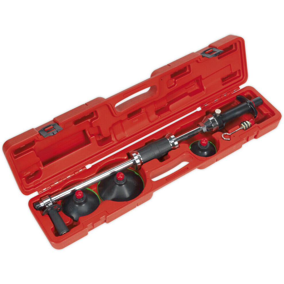 Loops Plunger Type Air Suction Dent Puller - Slide Hammer - 75Mm 100Mm & 125Mm Pads