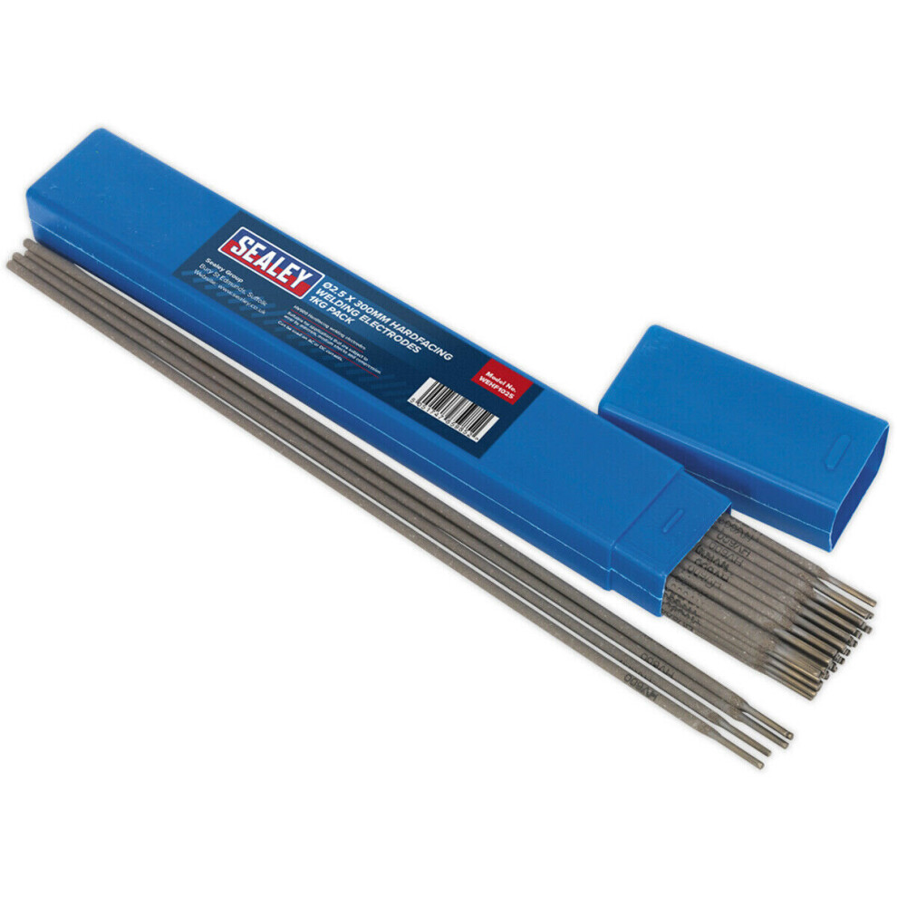 1kg PACK - Hardfacing Welding Electrodes - 2.5 x 300mm - 90A Current Arc Rods