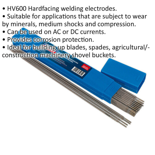 Loops 1kg PACK - Hardfacing Welding Electrodes - 2.5 x 300mm - 90A Current Arc Rods 1