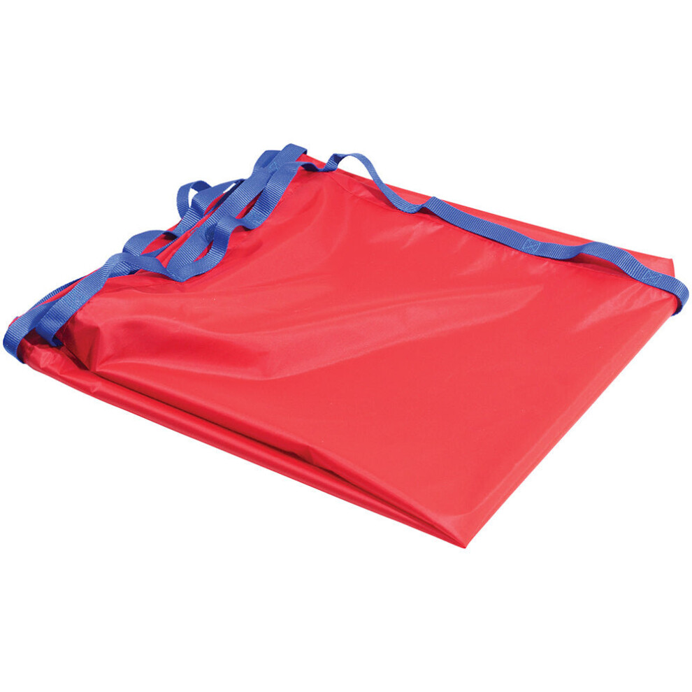 Red Nylon Glide Sheet With Handles - 190 x 100cm Silicone Coated Transfer Sheet