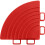 Loops 4 PACK Heavy Duty Floor Tile - PP Plastic - 60 x 60mm - Red Corner Piece 3