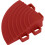Loops 4 PACK Heavy Duty Floor Tile - PP Plastic - 60 x 60mm - Red Corner Piece 4