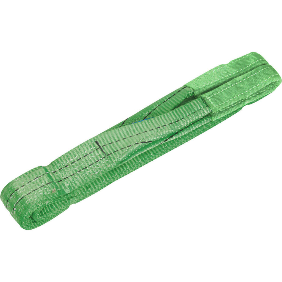 Loops 2 Metre Load Sling - 2 Tonne Capacity - High Strength Polyester - Lifting Strap