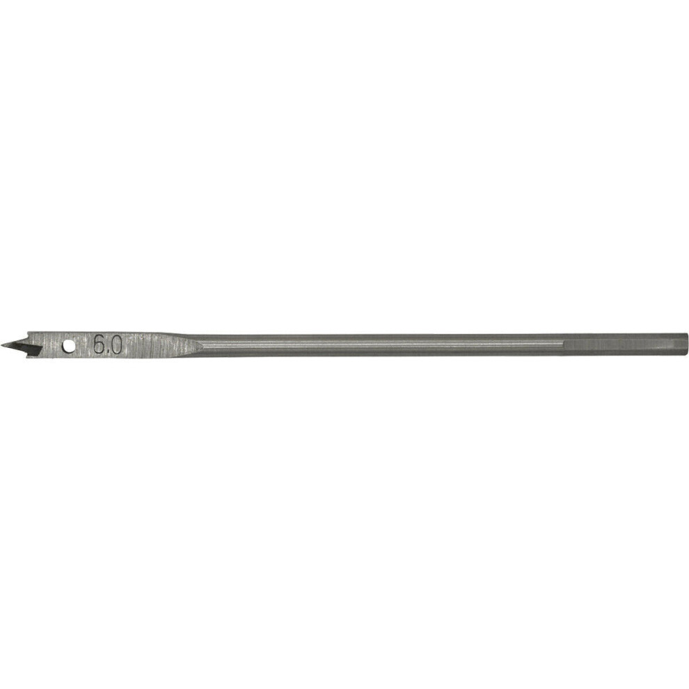 6 X 152Mm Fully Hardened Wood Drill Bit - Hex Shank - High Performance Woodwork