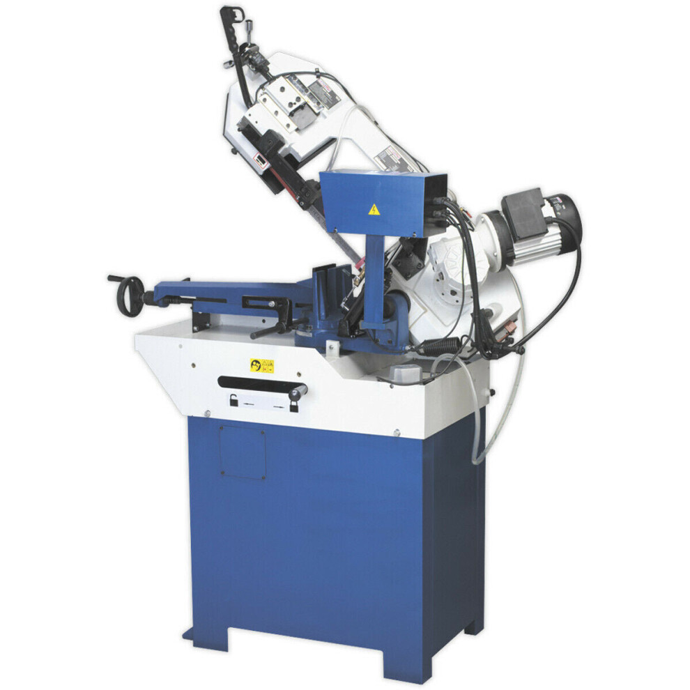 255mm Industrial Power Bandsaw - 1100W Motor - Coolant Fluid System - 230V