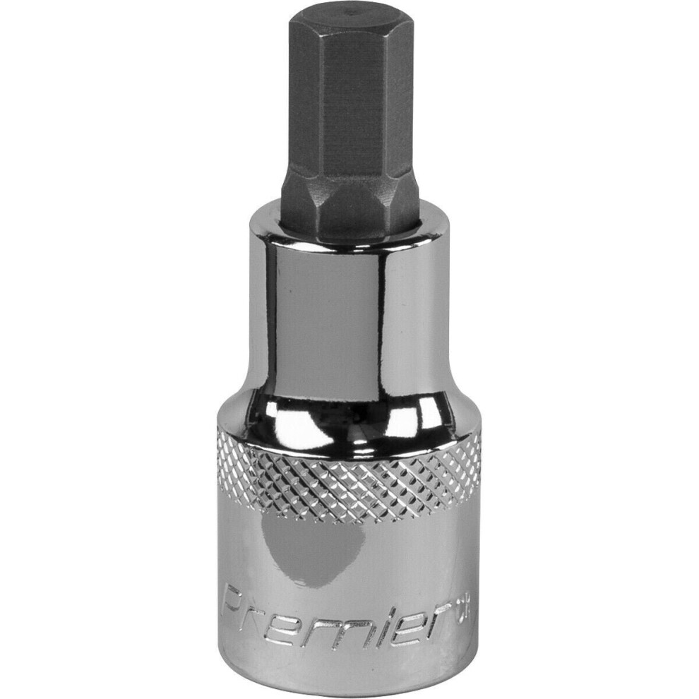 Loops 9Mm Forged Hex Socket Bit - 1/2" Square Drive - Chrome Vanadium Wrench Socket
