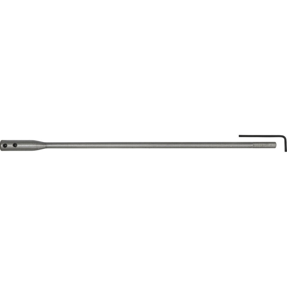 300mm Flat Wood Bit Extension - Hex Shank - Two Grub Screws - Allen Key