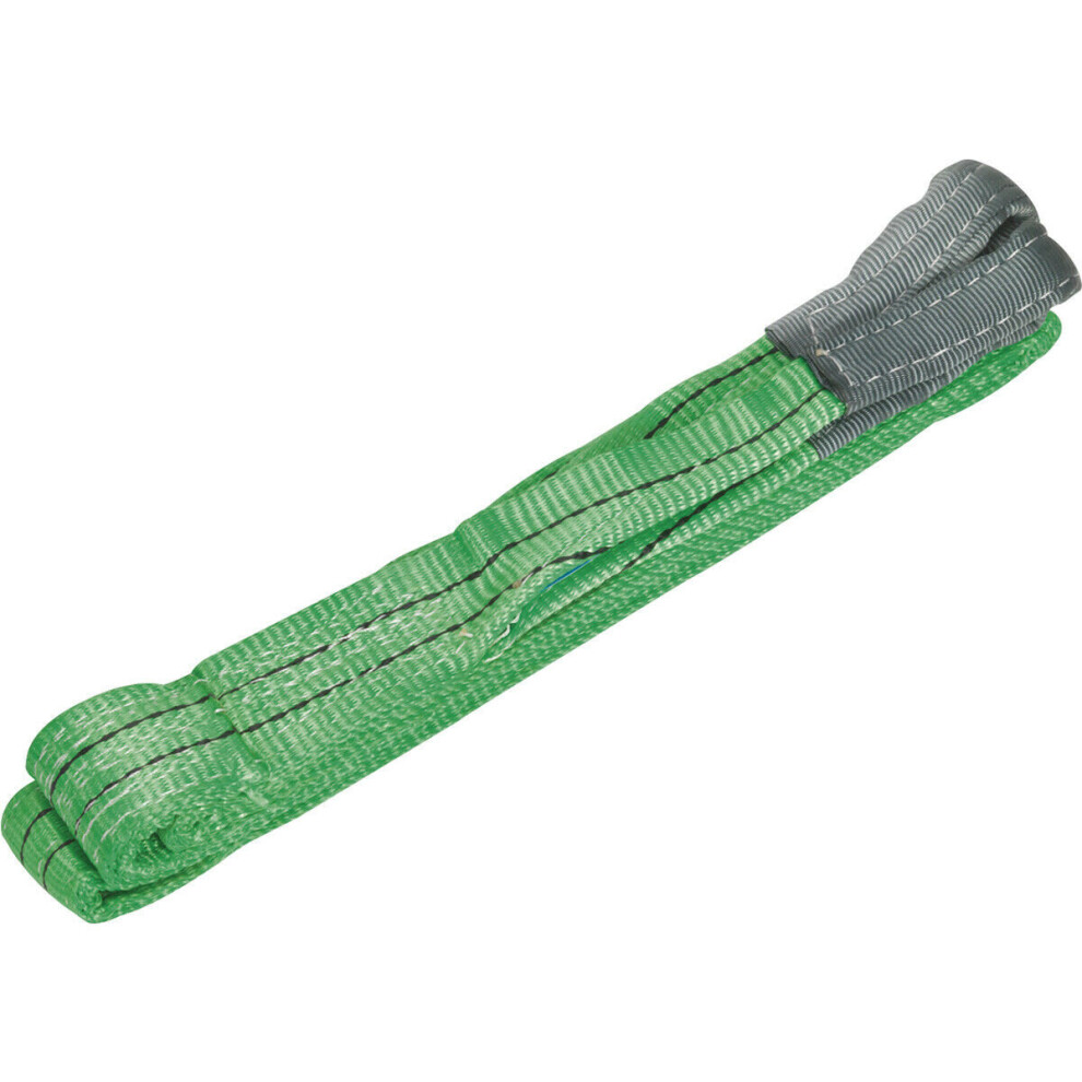 3 Metre Load Sling - 2 Tonne Capacity - High Strength Polyester - Lifting Strap 5056524286425