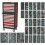 Loops PREMIUM 14 Drawer Topchest & Rollcab Bundle - 1233 Piece Tool Kit - Heavy Duty 1
