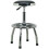 Loops Heavy-Duty Pneumatic Workshop Stool - Adjustable Height Swivel Rotating Seat 3
