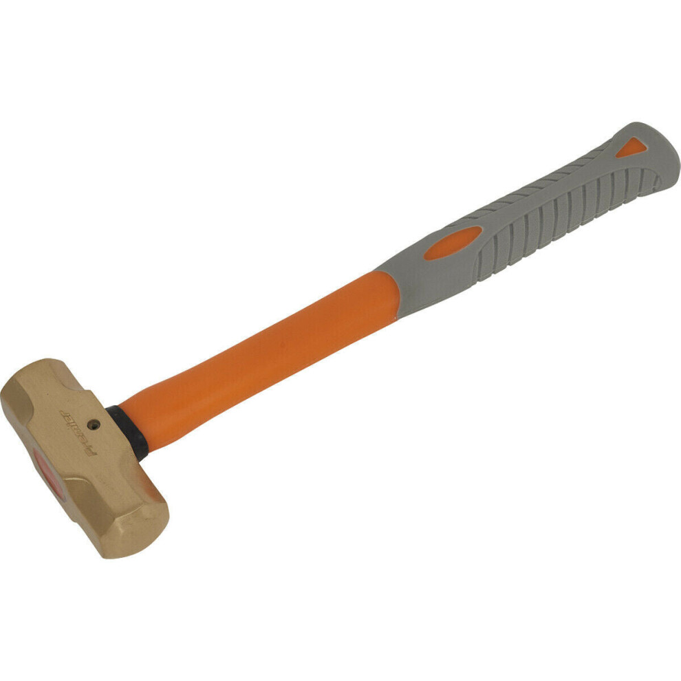 1lb Sledge Hammer - Non-Sparking - Fibre Glass Shaft - Shock Absorbing Grip