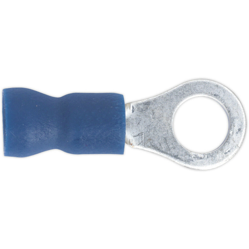 100 PACK Easy-Entry Ring Terminal - 5.3mm Diameter - 16 to 14 AWG Cable - Blue-image-OPC-P8WMDG2-NEW