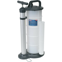 9L Oil & Fluid Extractor - Manual Vacuum Pump - 2 Suction Probes & Extension