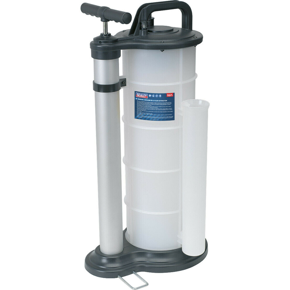 Loops 9L Oil & Fluid Extractor - Manual Vacuum Pump - 2 Suction Probes & Extension