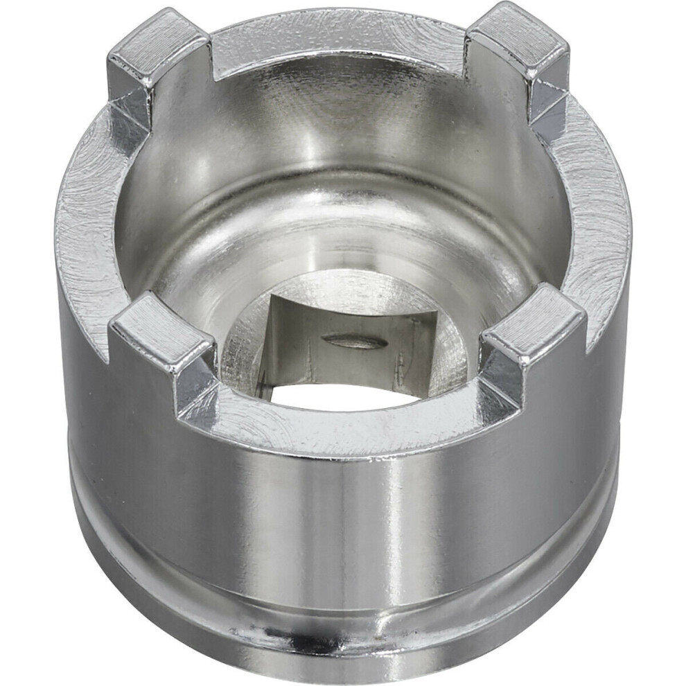 43Mm Motorcycle Swingarm Castellated Locknut Socket - 4 Pin / Tooth 1/2" Drive 5056581921482