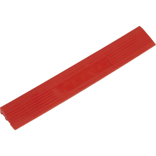 Loops 6 PACK Heavy Duty Floor Tile Edge - PP Plastic - 400 x 60mm - Male - Red