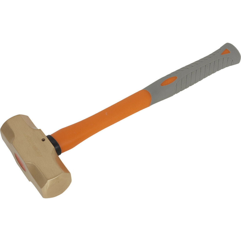 4.4Lb Sledge Hammer - Non-Sparking - Fibre Glass Shaft - Shock Absorbing Grip 5056524291719
