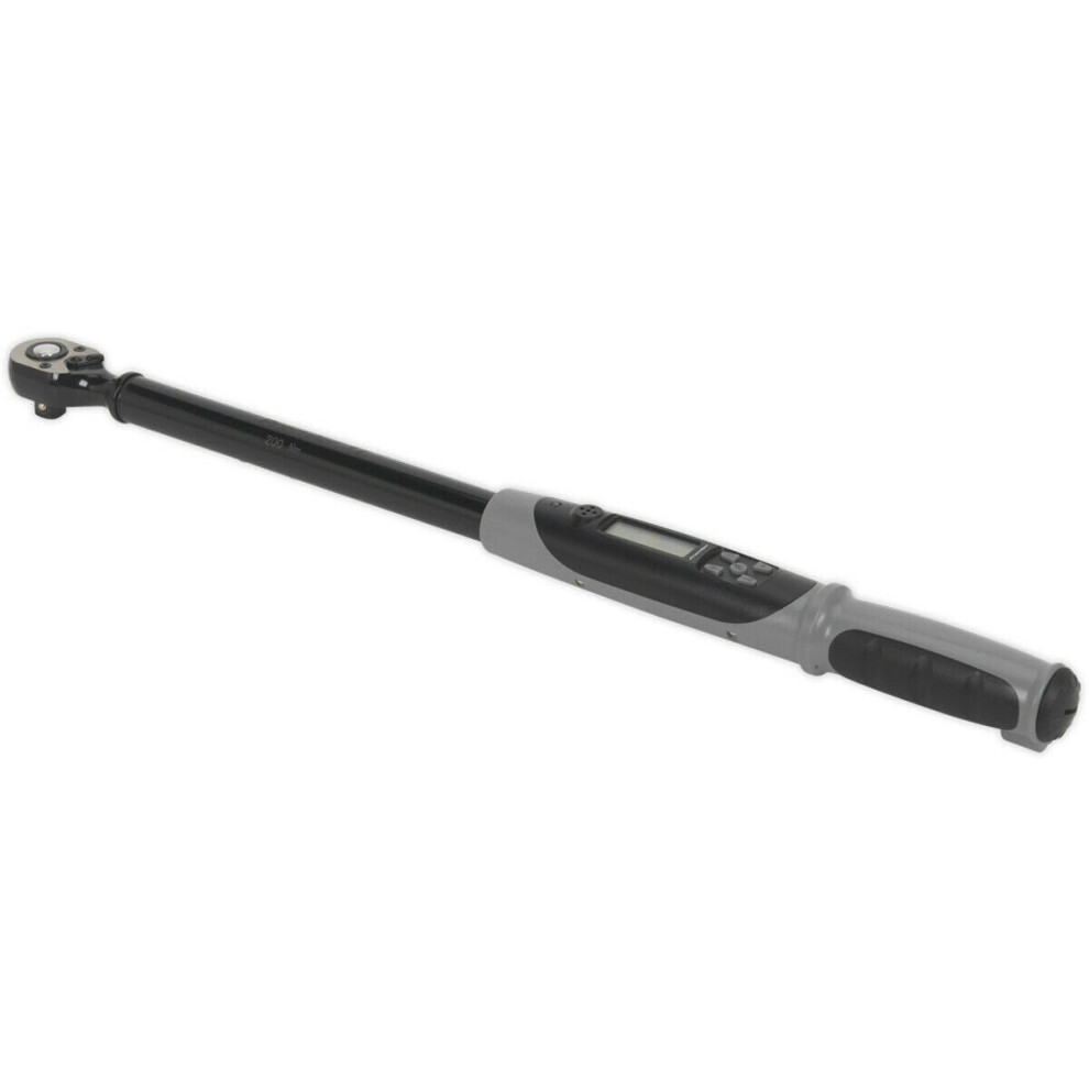 20 To 200Nm Digital Torque Wrench & Angle Function - 1/2" Square Drive Premium 5056581929426