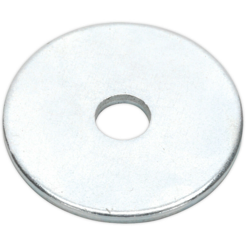 Loops 100 Pack - Zinc Plated Repair Washer - M5 X 19Mm - Metric - Metal Spacer